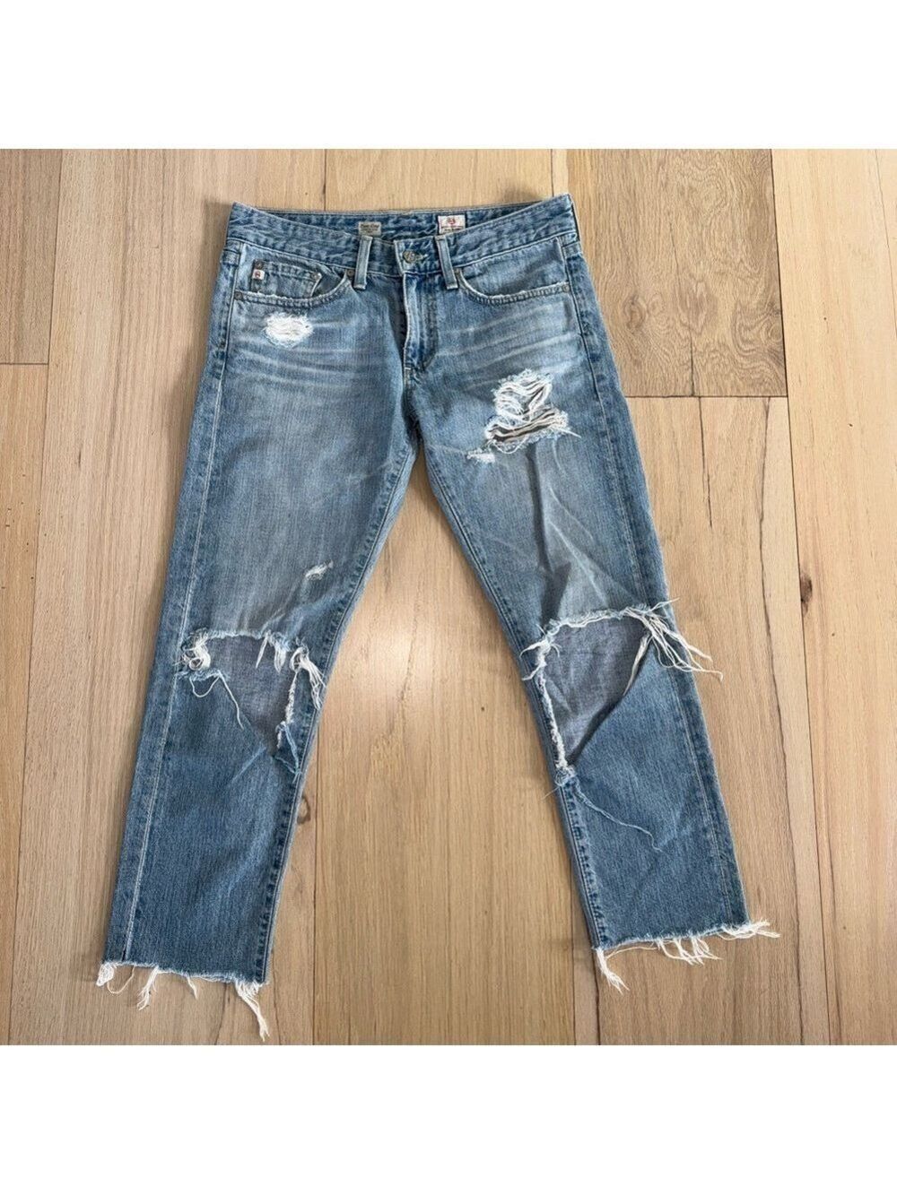Ag Adriano Goldschmied Piper Crop Slouchy Slim Crop Jeans Size 26R